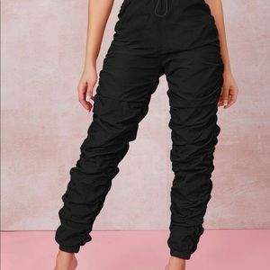 SHEIN drawstring windbreaker pants